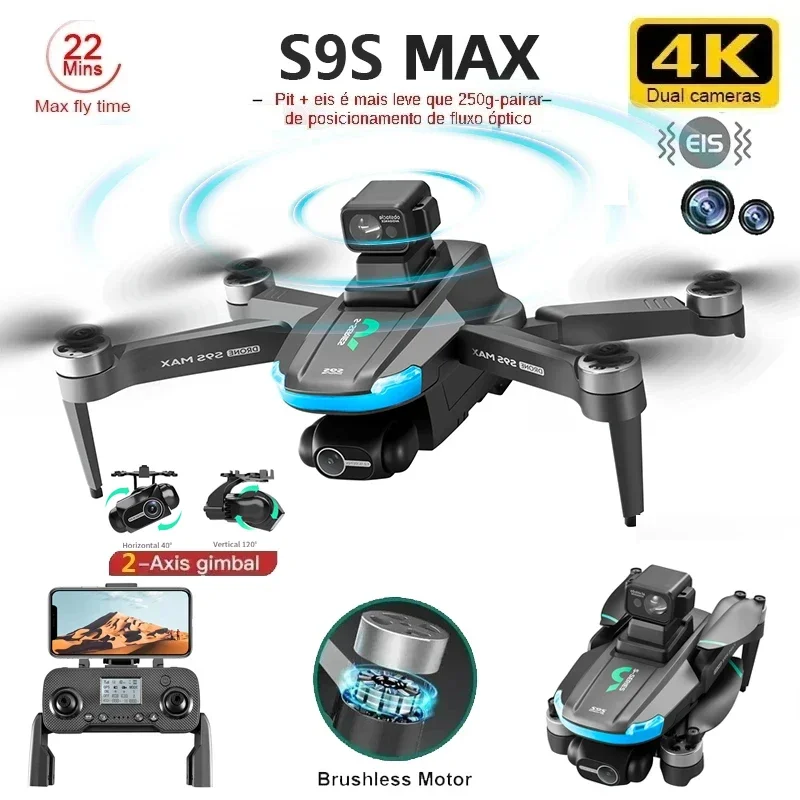 새로운 S9S MAX 미니 드론 4K 2축 PTZ HD - Drone Racing Camera 리뷰 및 가격
