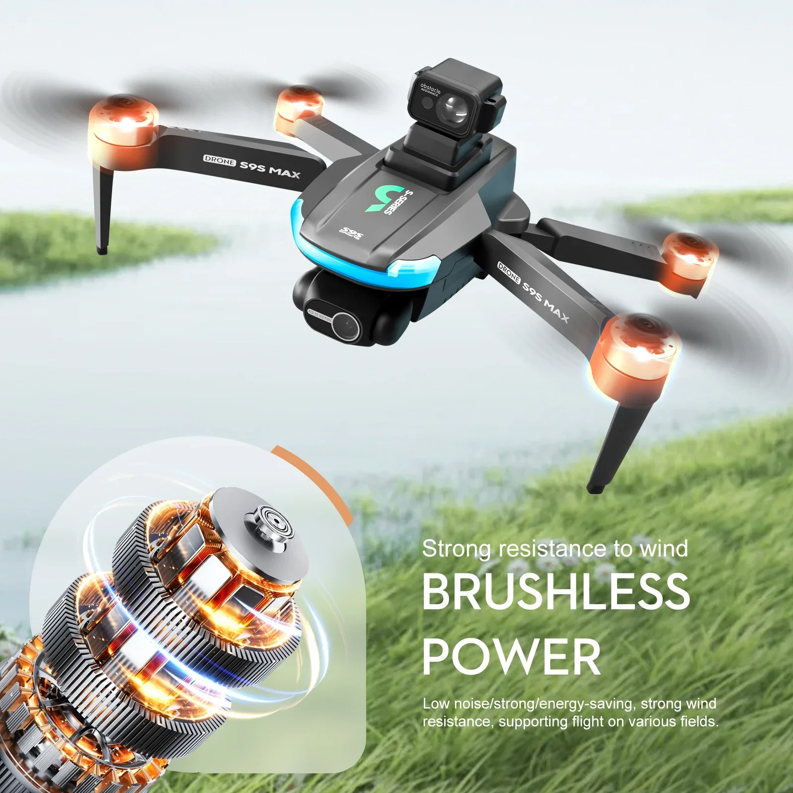 새로운 S9S MAX 미니 드론 4K 2축 PTZ HD - Drone Racing Camera 리뷰 및 가격