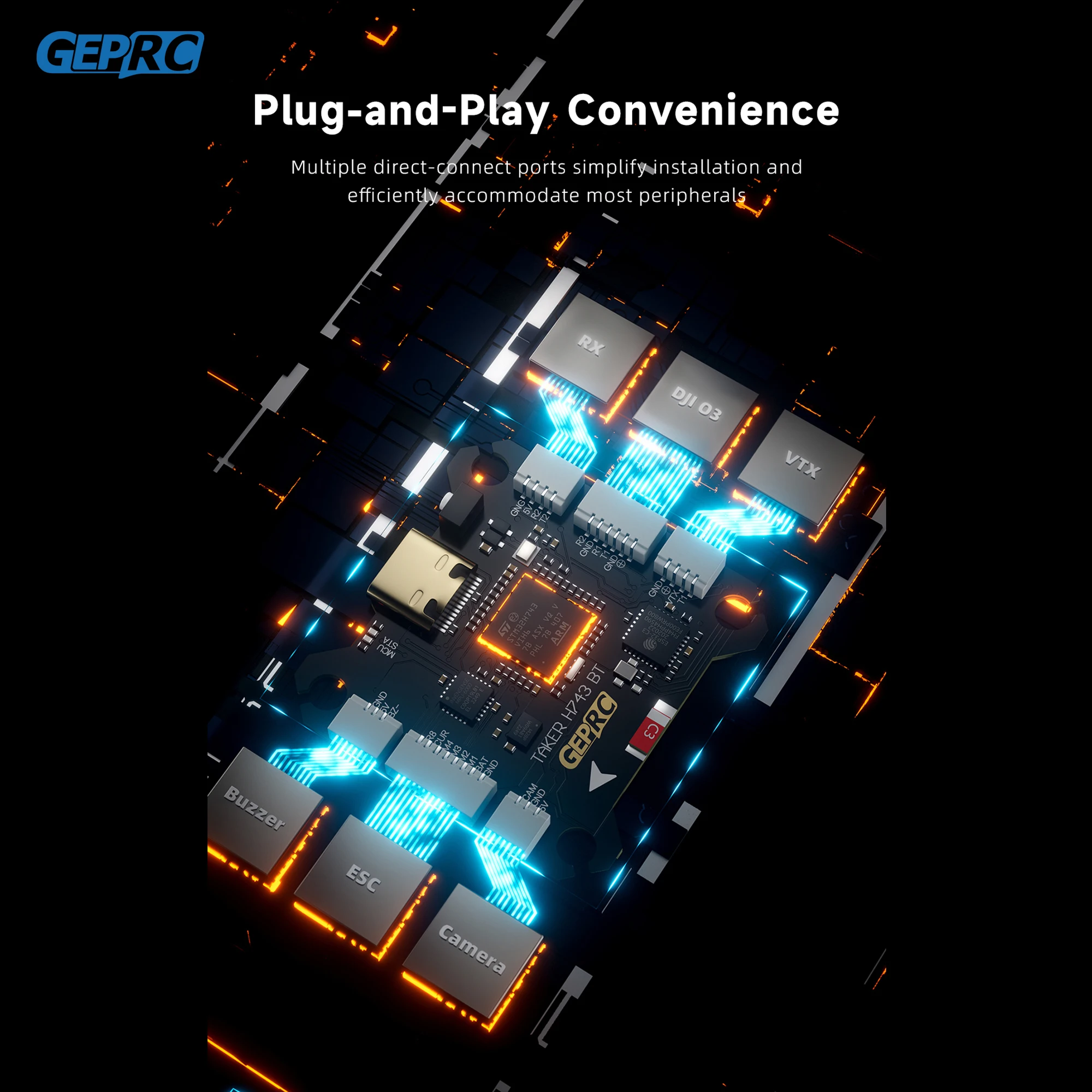 GEPRC TAKER H743 BT 32비트 65A 스 - Drone Racing Flight Controller 리뷰 및 가격