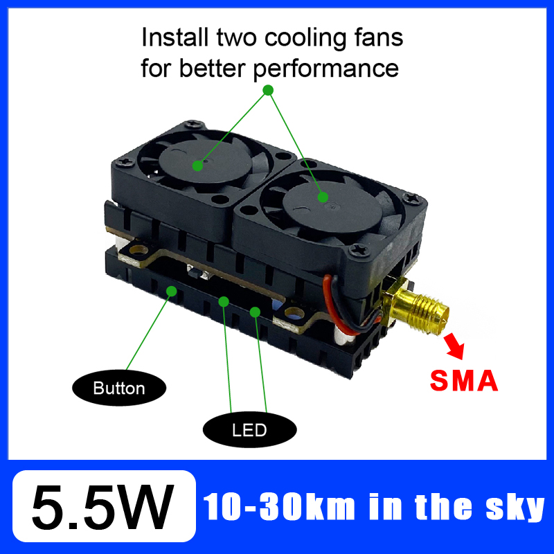 장거리 5.8GHz 5.5W 비디오 송신기 VTX 48 - Drone Racing Transmitter 리뷰 및 가격